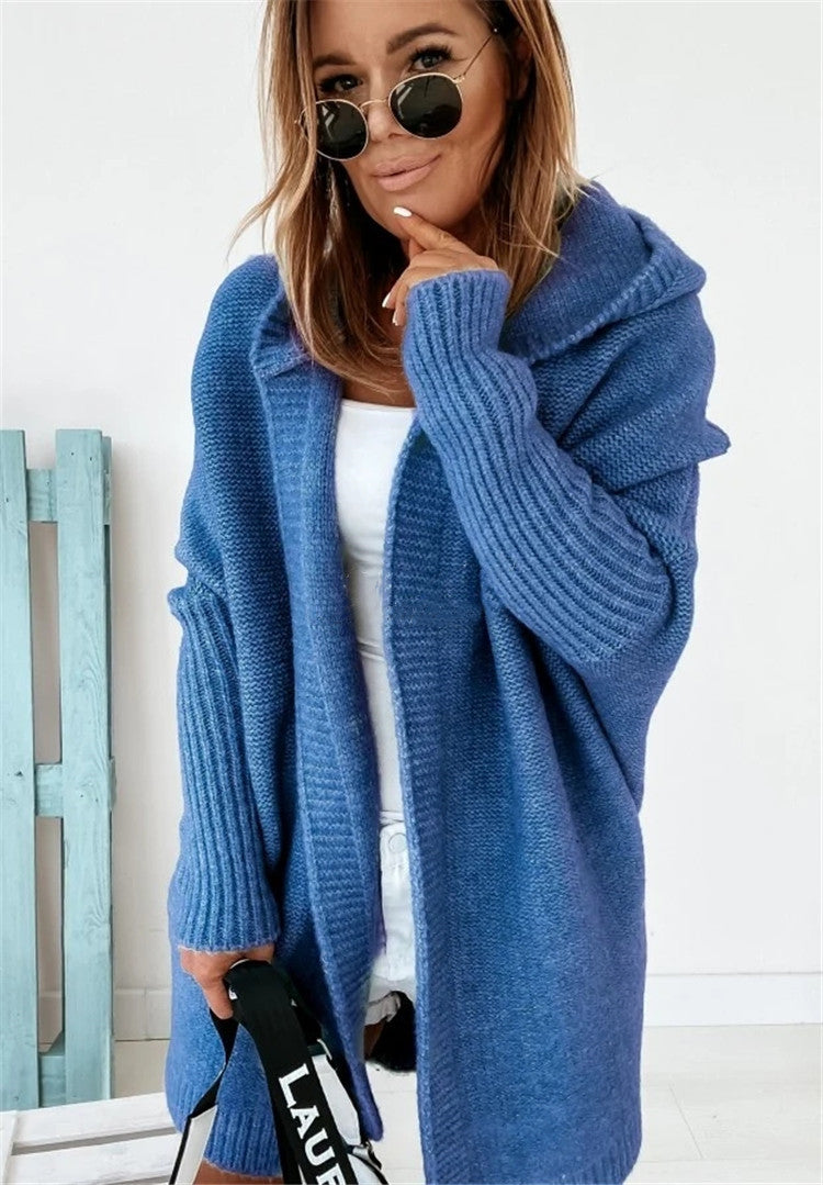 Tereza Cardigan Dame – Mintgrøn Strikcardigan med Løs Pasform