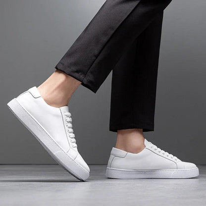 Edward | Formal Leather Men's Trainers with Lace-Up Design