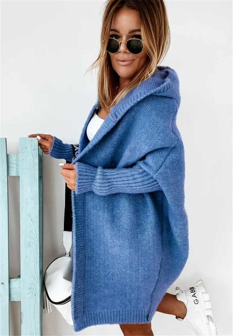 Tereza Cardigan Dame – Mintgrøn Strikcardigan med Løs Pasform