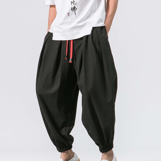 Stride Women's Jogger Pants | Soft Cotton-Linen Blend, Relaxed Fit 0
