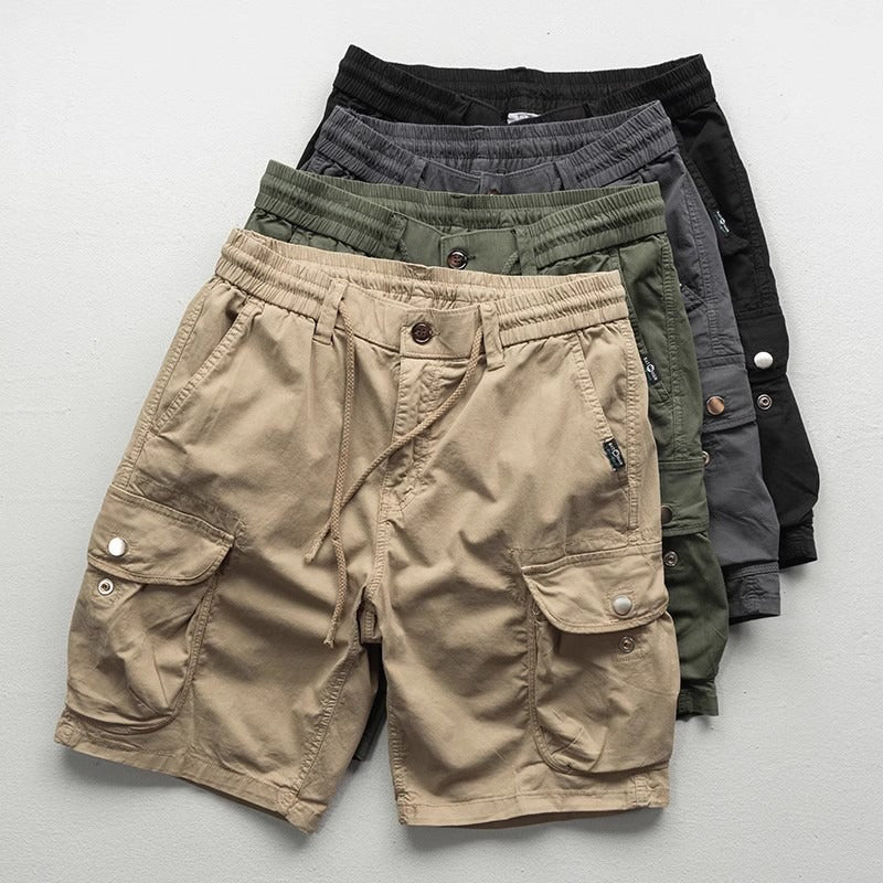 Theo Men's Cargo Shorts | Premium Polyester Blend, Relaxed Fit 0