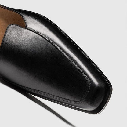 Theodore Men's Sandals | Black Leather, Contemporary Design 3