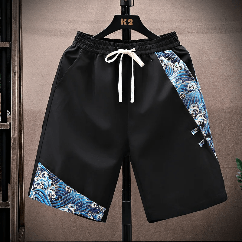 Tide Men's Shorts | Quick-Dry Fabric, Lightweight Ocean Wave Print 0