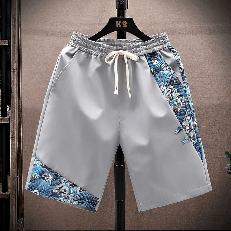 Tide Men's Shorts | Quick-Dry Fabric, Lightweight Ocean Wave Print 4