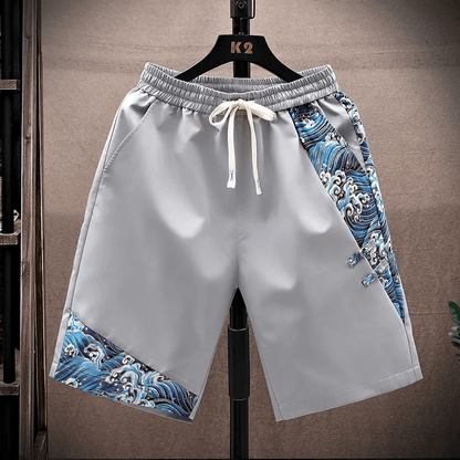 Tide Men's Shorts | Quick-Dry Fabric, Lightweight Ocean Wave Print 4