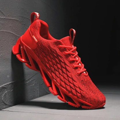 Herren-Laufschuhe aus Strick mit Klingenprofilsohle | Atmungsaktive, gepolsterte Sport- und Freizeitsneaker für jeden Tag | Sport-, Fitness- und Laufschuhe für jeden Tag