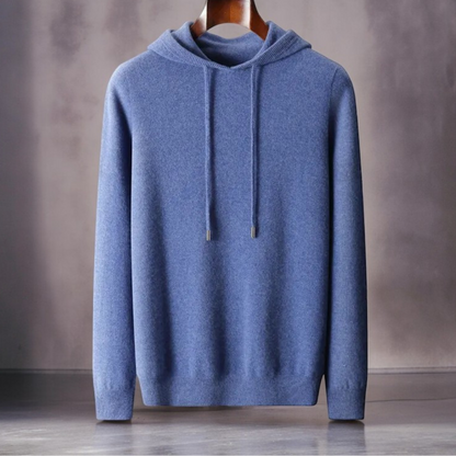 Merino Hoodie Dame – Brun Strik Hættetrøje i Blød Uldblanding