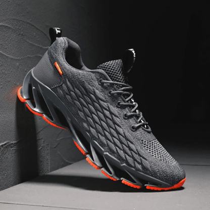 Herren-Laufschuhe aus Strick mit Klingenprofilsohle | Atmungsaktive, gepolsterte Sport- und Freizeitsneaker für jeden Tag | Sport-, Fitness- und Laufschuhe für jeden Tag