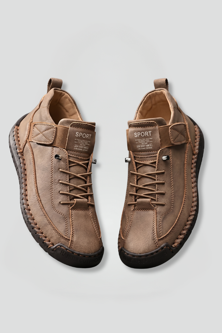 Damen-Sportturnschuhe aus Leder mit Schnürsenkeln | Bequeme lässige Alltagsschuhe zum Gehen | Lässig-elegante Alltagsschuhe zum Gehen