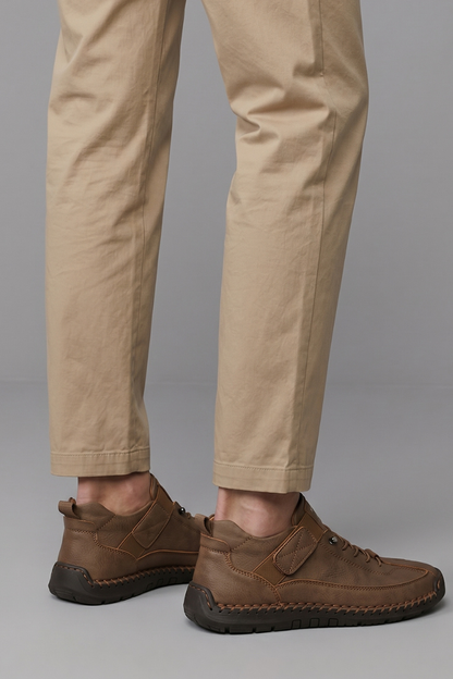 Damen-Sportturnschuhe aus Leder mit Schnürsenkeln | Bequeme lässige Alltagsschuhe zum Gehen | Lässig-elegante Alltagsschuhe zum Gehen