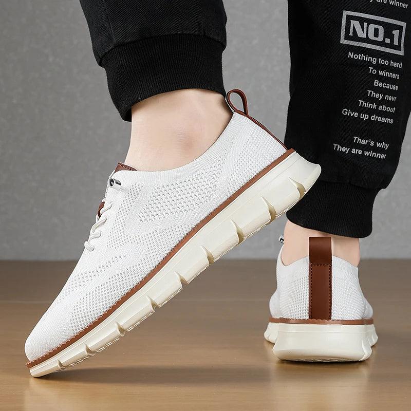 Zara Women's Slip-On Sneakers | Breathable Knit, Lightweight White 1