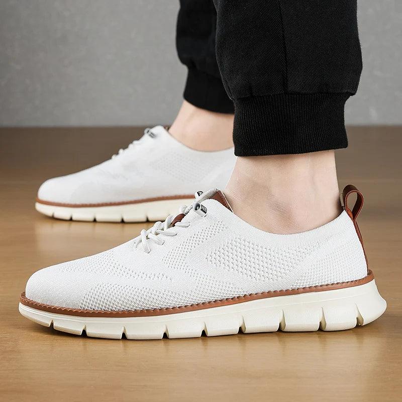 Zara Women's Slip-On Sneakers | Breathable Knit, Lightweight White 2