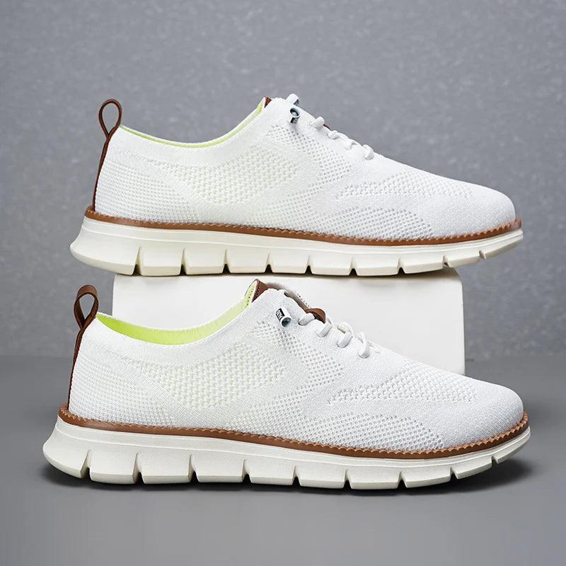 Zara Women's Slip-On Sneakers | Breathable Knit, Lightweight White 4