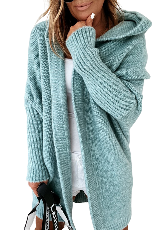 Women's Tereza Cardigan – Mint Green Knit Cardigan with Relaxed Fit