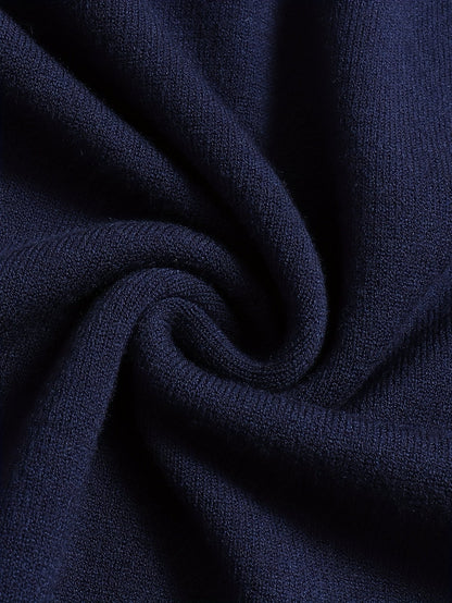 Men's Refined High-Neck Knit Sweater | Classic Cosy Casual Everyday Pullover | Smart Casual Everyday Autumn Winter Knitwear