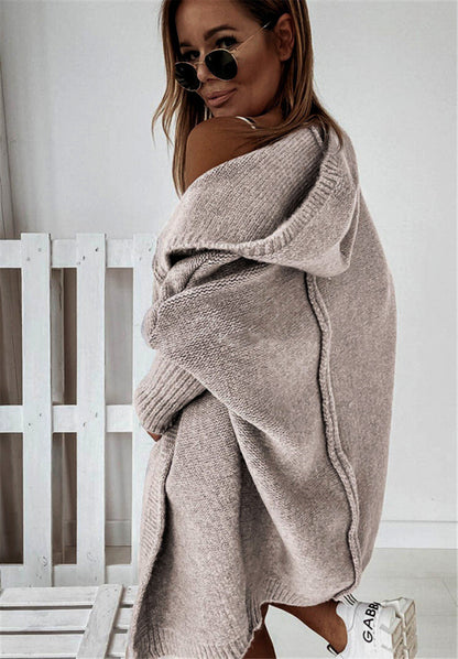 Tereza Cardigan Dame – Mintgrøn Strikcardigan med Løs Pasform