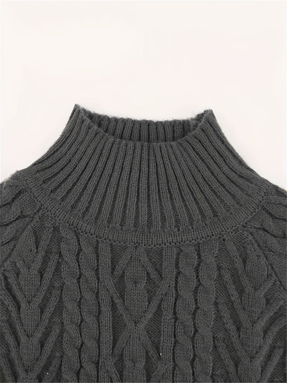 Women's Textured Half-Collar Knit Sweater | Cosy Classic Casual Everyday Jumper | Smart Casual Everyday Autumn Winter Knitwear