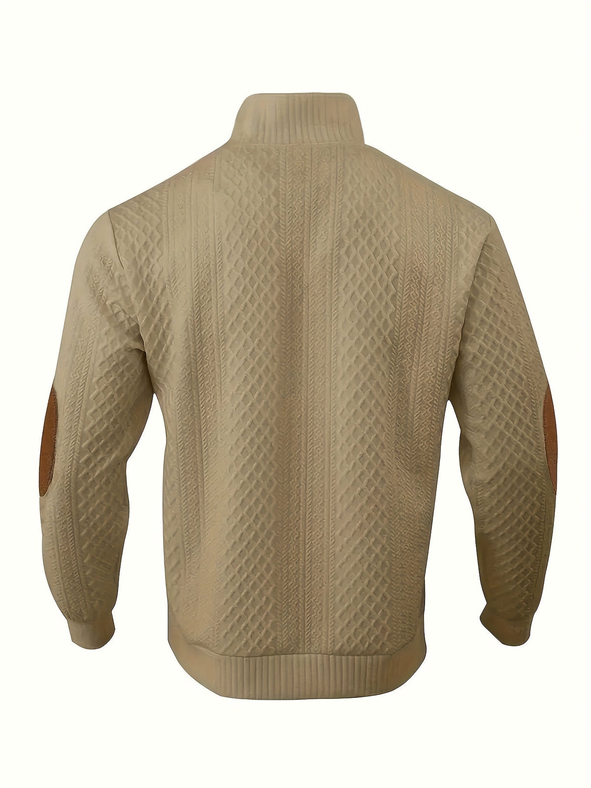 Men's Stand-Collar Button Henley Knit Sweater | Classic Casual Everyday Cosy Pullover | Smart Casual Everyday Autumn Winter Knitwear