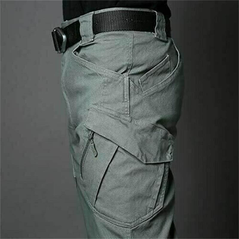 Men's Waterproof Cargo Pants – Multi-Pocket Outdoor Rain Trousers