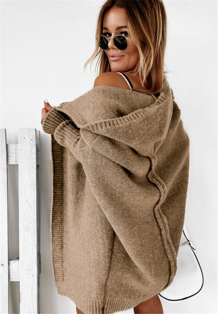 Tereza Cardigan Dame – Mintgrøn Strikcardigan med Løs Pasform
