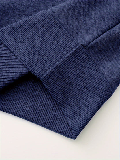 Herren-Pullover aus feinem Strick mit halbem Reißverschluss | Weicher, lässiger und gemütlicher Alltagspullover | Elegante lässige Strickmode für Herbst und Winter