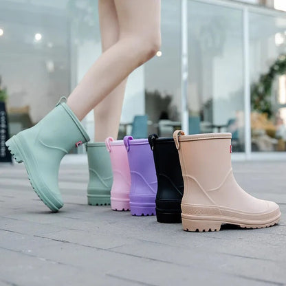 Women's Short Rain Boots – Modern Waterproof Ankle Wellies